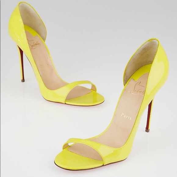 Christian Louboutin Shoes - Christian Louboutin Yellow Stiletto Heels